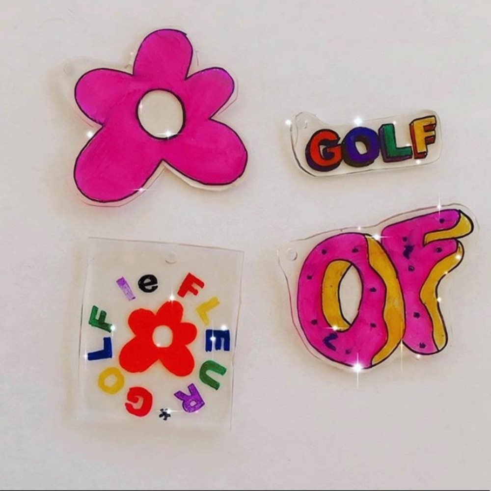 Shrinky Dink charm bundle: GOLF